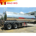 fuel transport stainless steel tanker trailer for sale